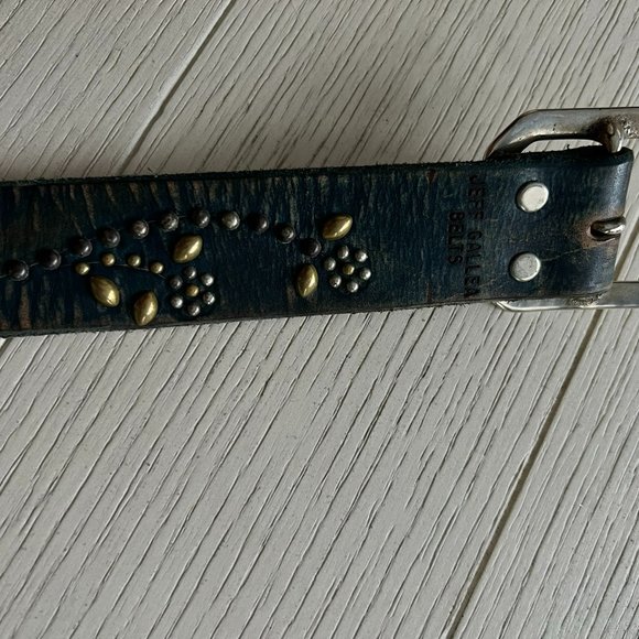 Jeff Galea Belts - RARE studded turquoise - Picture 9 of 9